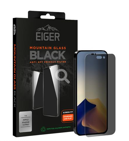 Eiger Mountain Glass Black iPhone 14 Pro